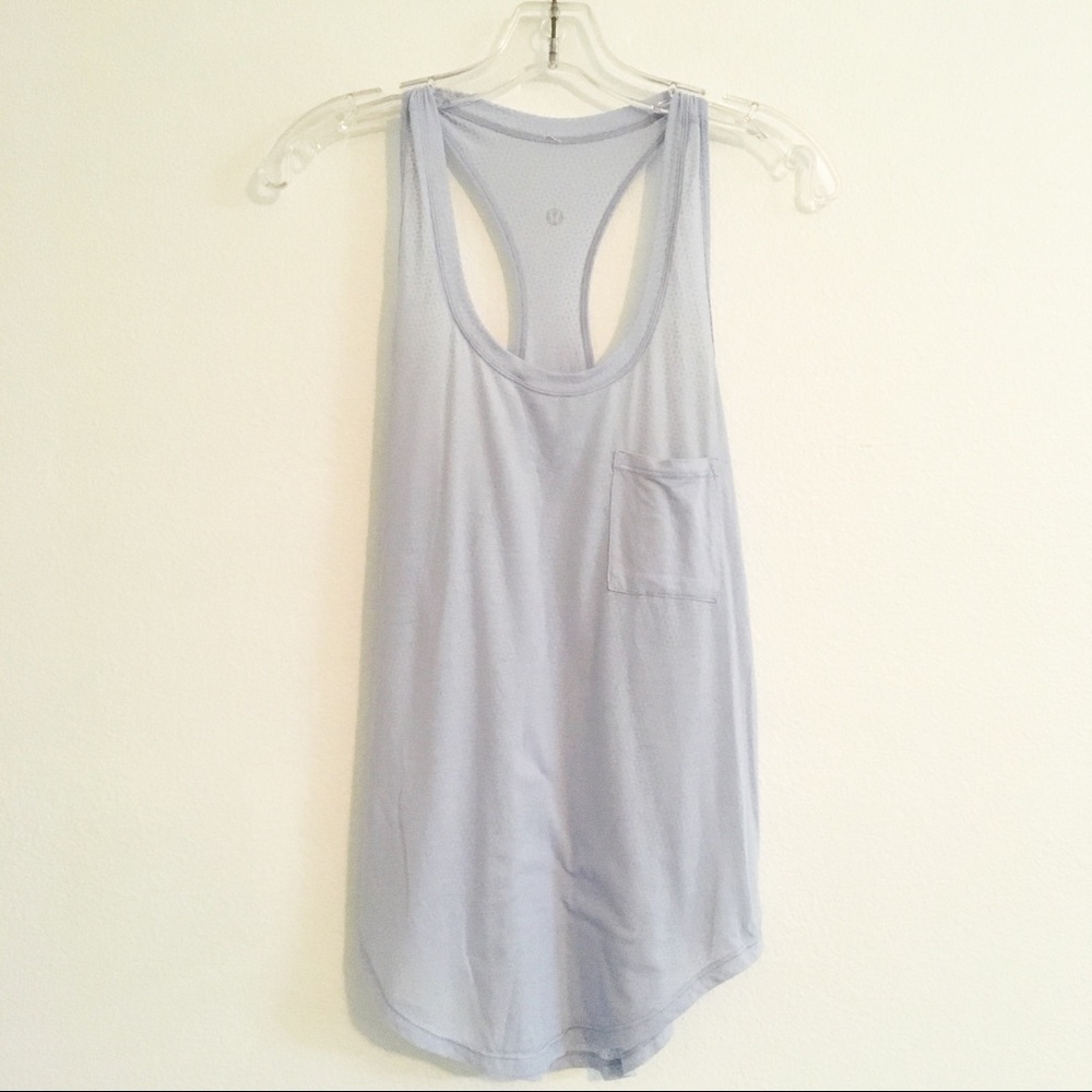 lululemon athletica Light Blue Racerback Tank
